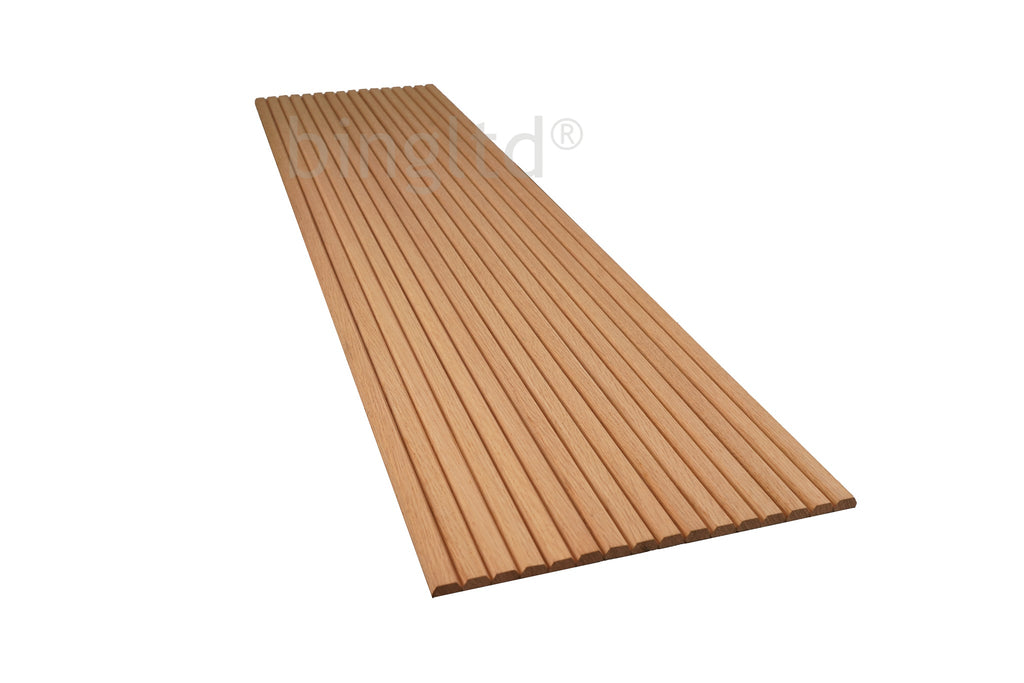 Bingltd - 48’’ Long X 12’’ Wide With 3/4’’ Bevel Slat Tambour Unfinished 1 Pc