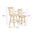 BingLTD -  Avian Bar Swivel Stool Unfinished at 24