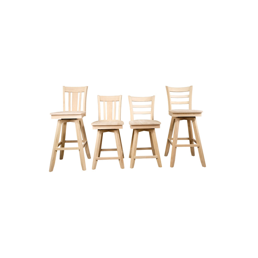 Canal Dining Counter & Bar Stool – Unfinished Table Stools