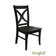 Bingltd - Madison 39’ Tall Dining Chair Set Of 2 (Ch14-Rw) Black /