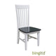 Bingltd - Grace 40’ Tall Dining Chair Set Of 2 (Ch465-Rw) Sky Grey & White /