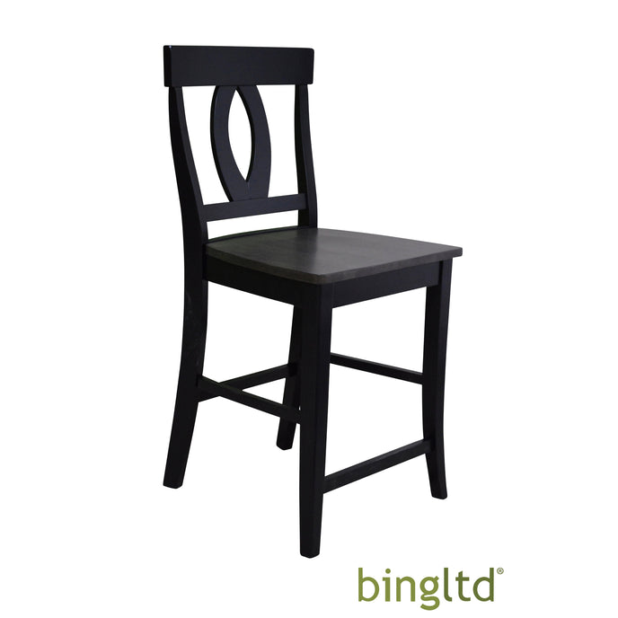 Bingltd - Violet 41’ Tall Stool Set Of 1 (Stl1702-Rw) Black / Chair