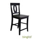 Bingltd - Violet 41’ Tall Stool Set Of 1 (Stl1702-Rw) Black / Chair