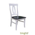 Bingltd - Sofia 39’ Tall Dining Chair Set Of 2 (Ch170-Rw) Sky Grey & White /