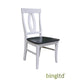 Bingltd - Sofia 39’ Tall Dining Chair Set Of 2 (Ch170-Rw) Sky Grey & White /