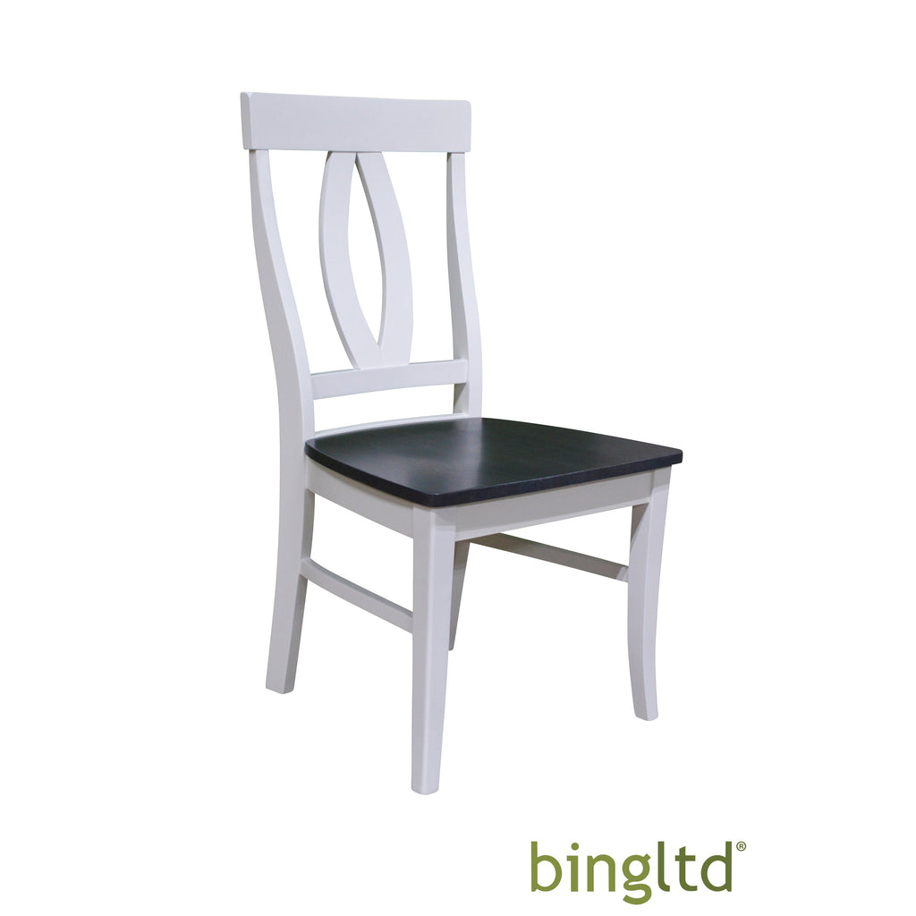 Bingltd - Sofia 39’ Tall Dining Chair Set Of 2 (Ch170-Rw) Sky Grey & White /