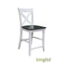 Bingltd - Ruby 40’ Tall Stool Set Of 1 (Stl142-Rw) Sky Grey & White / Chair