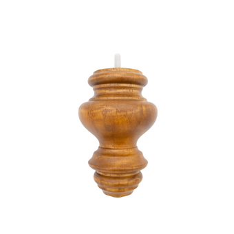 6 1/4’ Turned Hardwood Sofa Legs (P844) Walnut / Set Of 1