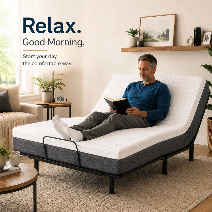 Dormi Adjustable Bed with wireless remote, Head & Foot 6