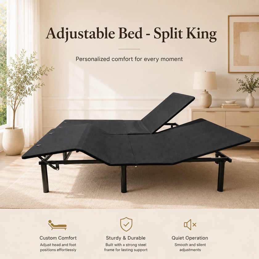 Dormi Adjustable Bed with wireless remote, Head & Foot 9