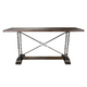 Derby Table 30’ Rustic Hardwood With Industrial Chains (Mns-413) Coffee Bean / Set Of 1 Console