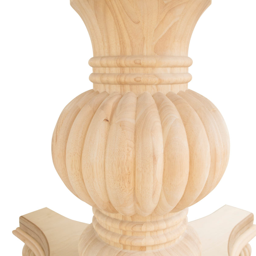 Bingltd - 29’ Tall Pumpkin Round Pedestal Table Base (Pd-Pumpkin29-Rw-Unf)