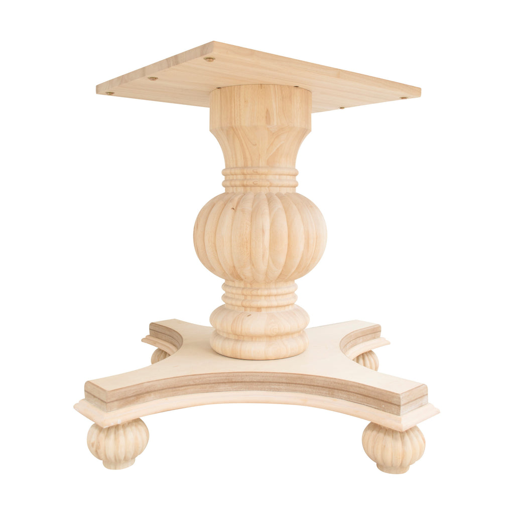 Bingltd - 29’ Tall Pumpkin Round Pedestal Table Base (Pd-Pumpkin29-Rw-Unf)