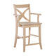 24’ Seating Height Allen Counter Stool (Stl2405[Ab]-Rw-Unf) Yes / Set Of 1 Table & Bar Stools
