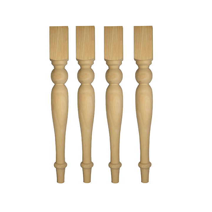 29’ Unfinished Hardwood Farm Table Leg (Tl-330-Unf) / Set Of 1 Legs