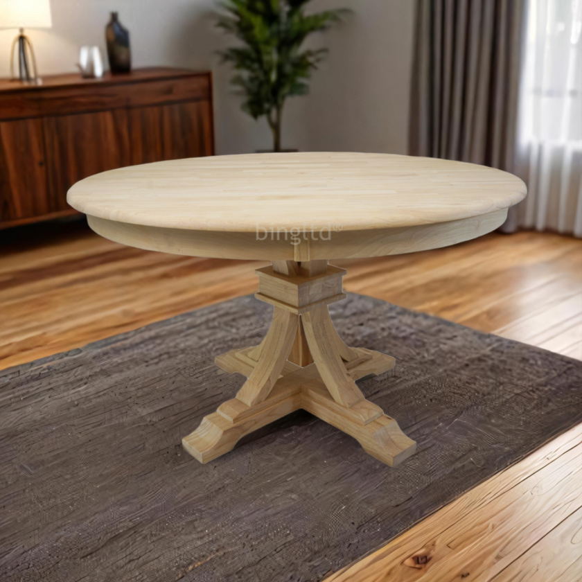 BingLTD - Gabriel Dining Table – Unfinished