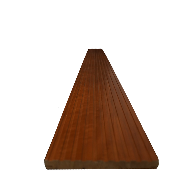 Bingltd - 96’ Long X 8’ Wide Bevel Slat Wall Panel Carbonized Poplar Finished 1 Pc (Wp-001-Cp-Unf)