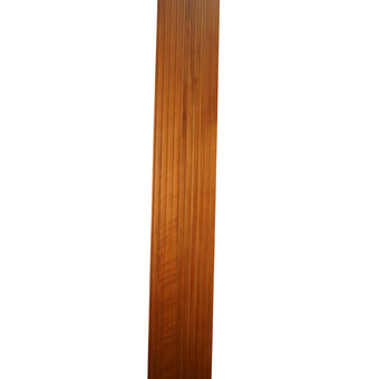 Bingltd - 96’ Long X 8’ Wide Bevel Slat Wall Panel Carbonized Poplar Finished 1 Pc (Wp-001-Cp-Unf)