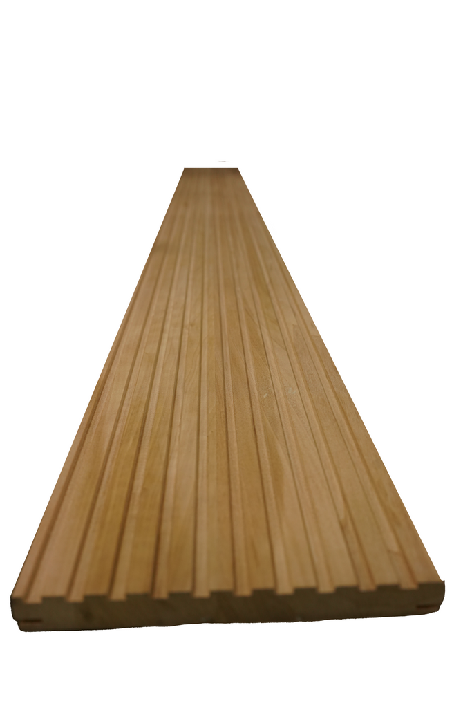 Bingltd - 96’ Long X 8’ Wide Bevel Slat Wall Panel Carbonized Poplar Finished 1 Pc (Wp-001-Cp-Unf)