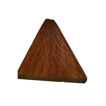 Bingltd - 96’ Long X 8’ Wide Dunes Wall Panel Carbonized Poplar Finished 1 Pc (Wp-008-Cp-Unf)