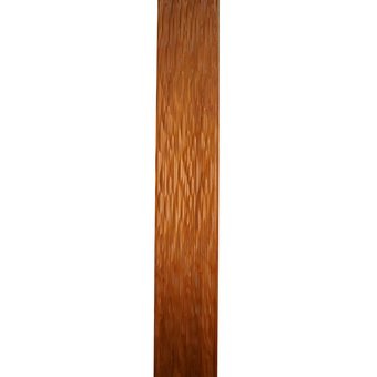 Bingltd - 96’ Long X 8’ Wide Dunes Wall Panel Carbonized Poplar Finished 1 Pc (Wp-008-Cp-Unf)