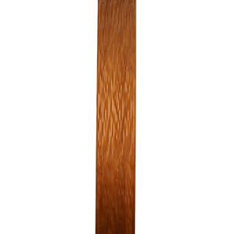 Bingltd - 96’ Long X 8’ Wide Dunes Wall Panel Carbonized Poplar Finished 1 Pc (Wp-008-Cp-Unf)
