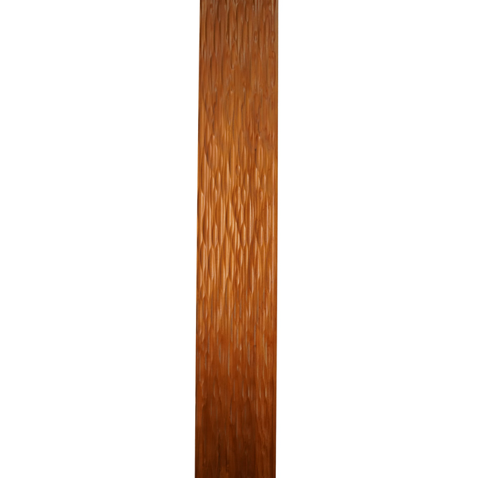 Bingltd - 96’ Long X 8’ Wide Dunes Wall Panel Carbonized Poplar Finished 1 Pc (Wp-008-Cp-Unf)