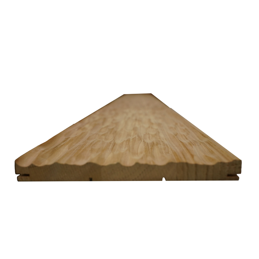 Bingltd - 96’ Long X 8’ Wide Dunes Wall Panel Carbonized Poplar Finished 1 Pc (Wp-008-Cp-Unf)