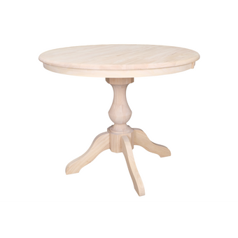 Wilmington Dining Table (Tt[Size]01 / B-R2901-Rw-Unf) 30 Inches Set Of 1 Kitchen & Room Tables