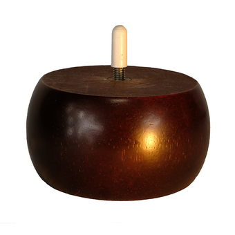 2 3/4’ Bun Feet Hardwood Sofa Legs (Bf833-157) Mahogany / Box Of 24