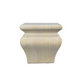 4 1/2’ Bun Feet Hardwood Sofa Legs (Bf959-C-Rw) Unfinished / Box Of 18