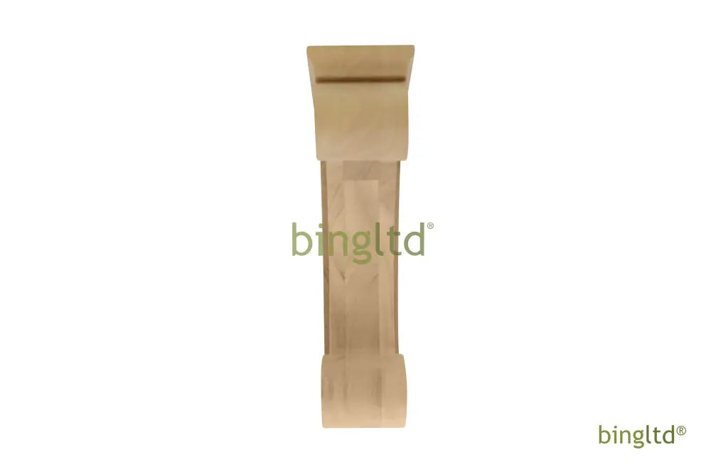 Bingltd - 10’ Tall Hardwood Traditional Solid Corbel (C1065-Unf) Corbels & Brackets