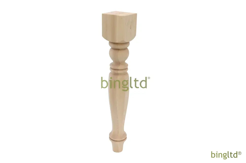 Bingltd - 18’’ Tall Unfinished Hardwood Round Table Leg Post (Tl226-Unf) Legs