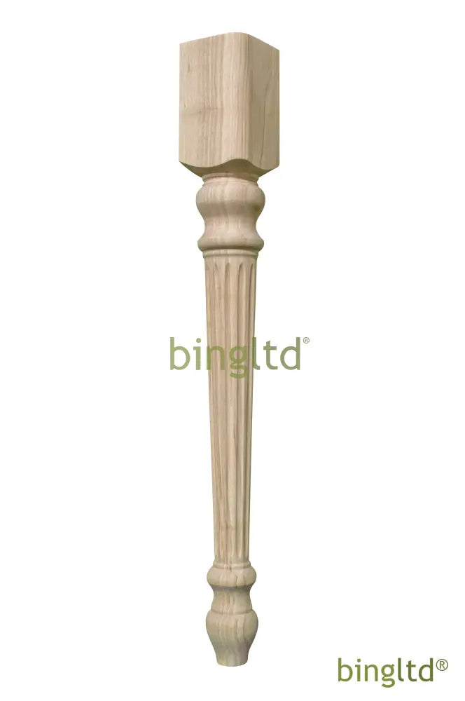 Bingltd - 29 3/4’ Tall Unfinished Rubberwood Dining Table Leg (Tl29352-Rw-Unf) Legs