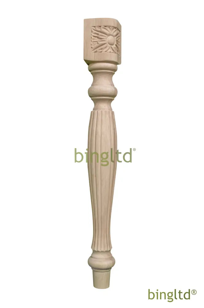 Bingltd - 29 3/4’ Tall Unfinished Rubberwood Dining Table Leg (Tl29353-Rw-Unf) Legs