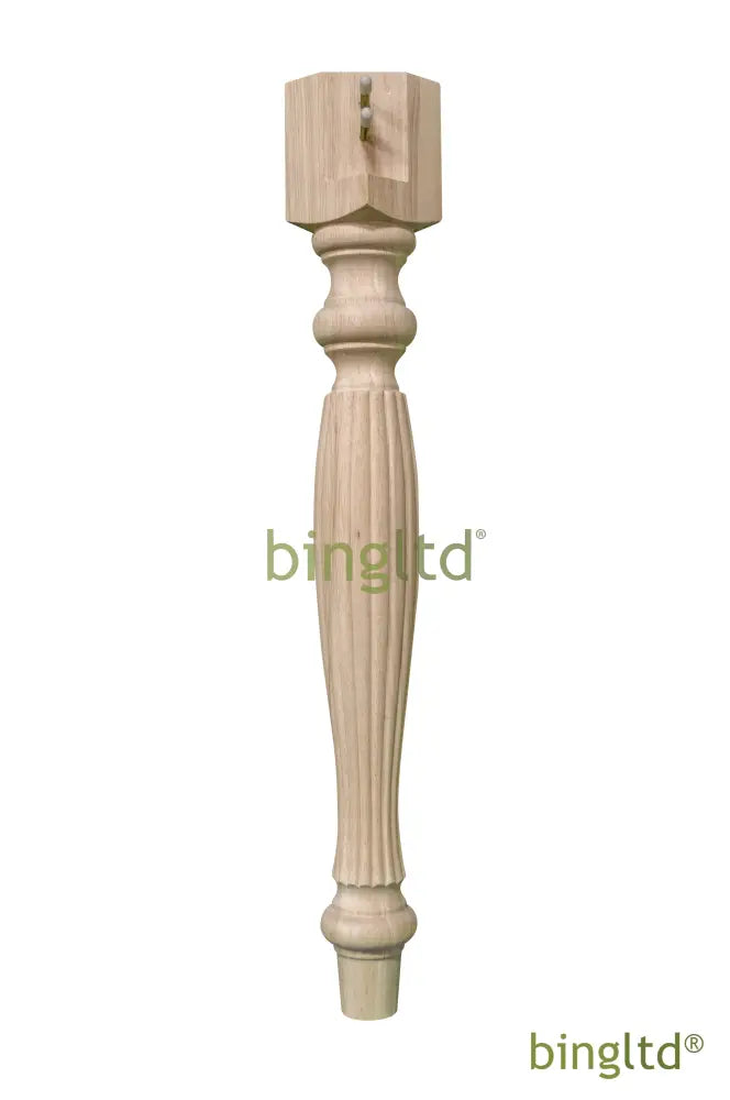 Bingltd - 29 3/4’ Tall Unfinished Rubberwood Dining Table Leg (Tl29353-Rw-Unf) Legs