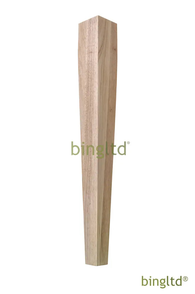 Bingltd - 29 5/6’ Tall Unfinished Square Tapered Rubberwood Dining Table Leg (Tl29351-Sq-Rw-Unf)
