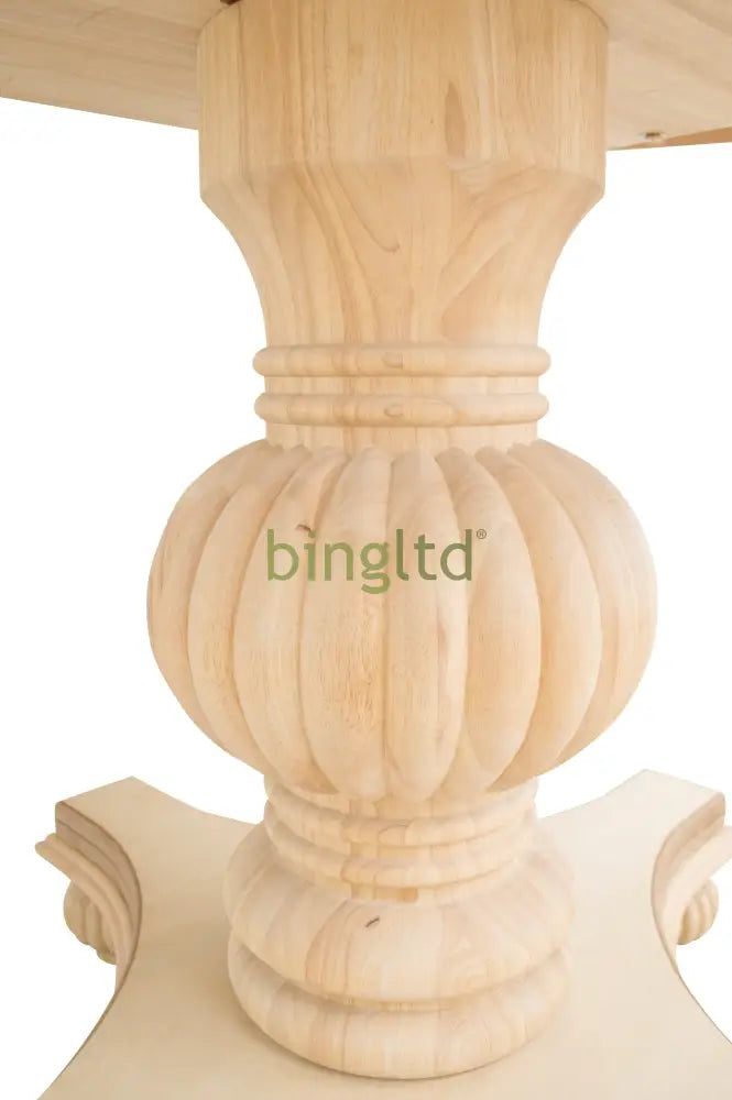 Bingltd - 29’ Tall Pumpkin Round Pedestal Table Base (Pd-Pumpkin29-Rw-Unf)