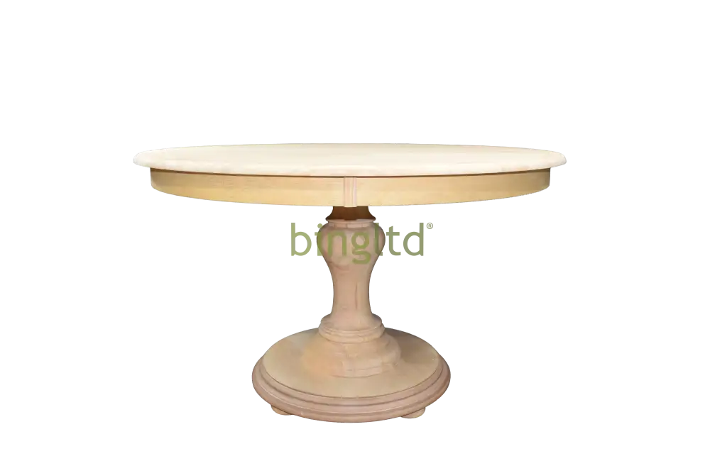 Bingltd - 30’ Tall Bradford Round Dining Table Set For Kitchen Room With 4 Built Chairs & Tables