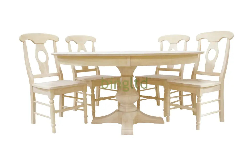Bingltd - 30’ Tall Taylor Round Dining Table Set For Kitchen Room With 4 Built Chairs 48 Inch /