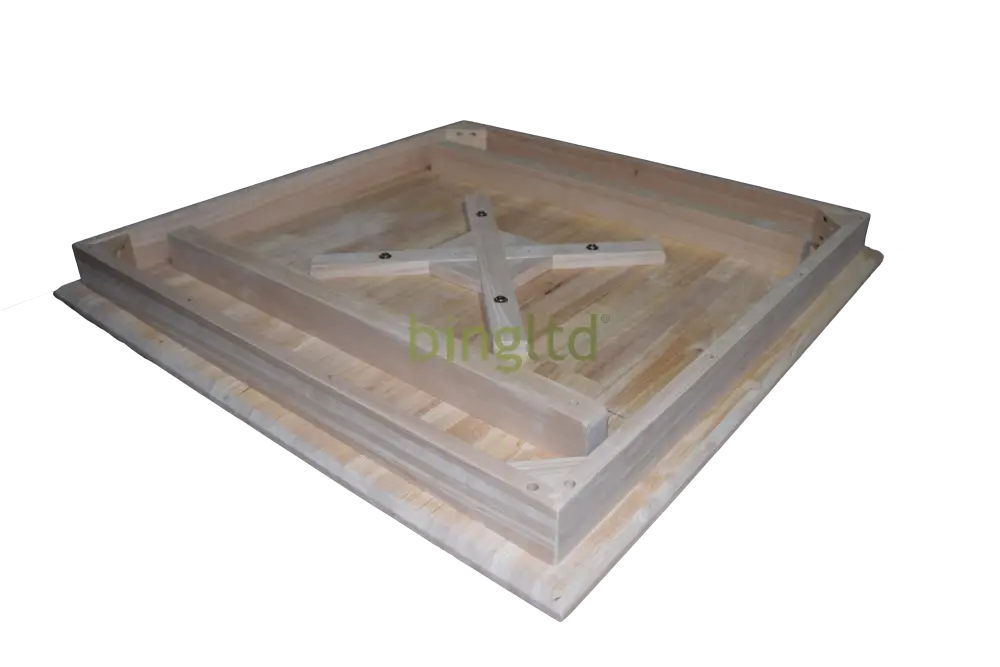 Bingltd - 36’ Unfinished Square Table Top (Tt3602-Sq-Rw-Unf) Tops