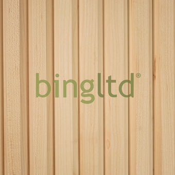 Bingltd - 48’ Long X 12’ Wide With 1’ Bevel Slat Tambourunfinished 1 Pc (Wp-8204-Unf) Wall Panel