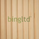 Bingltd - 48’ Long X 12’ Wide With 1’ Bevel Slat Tambourunfinished 1 Pc (Wp-8204-Unf) Wall Panel