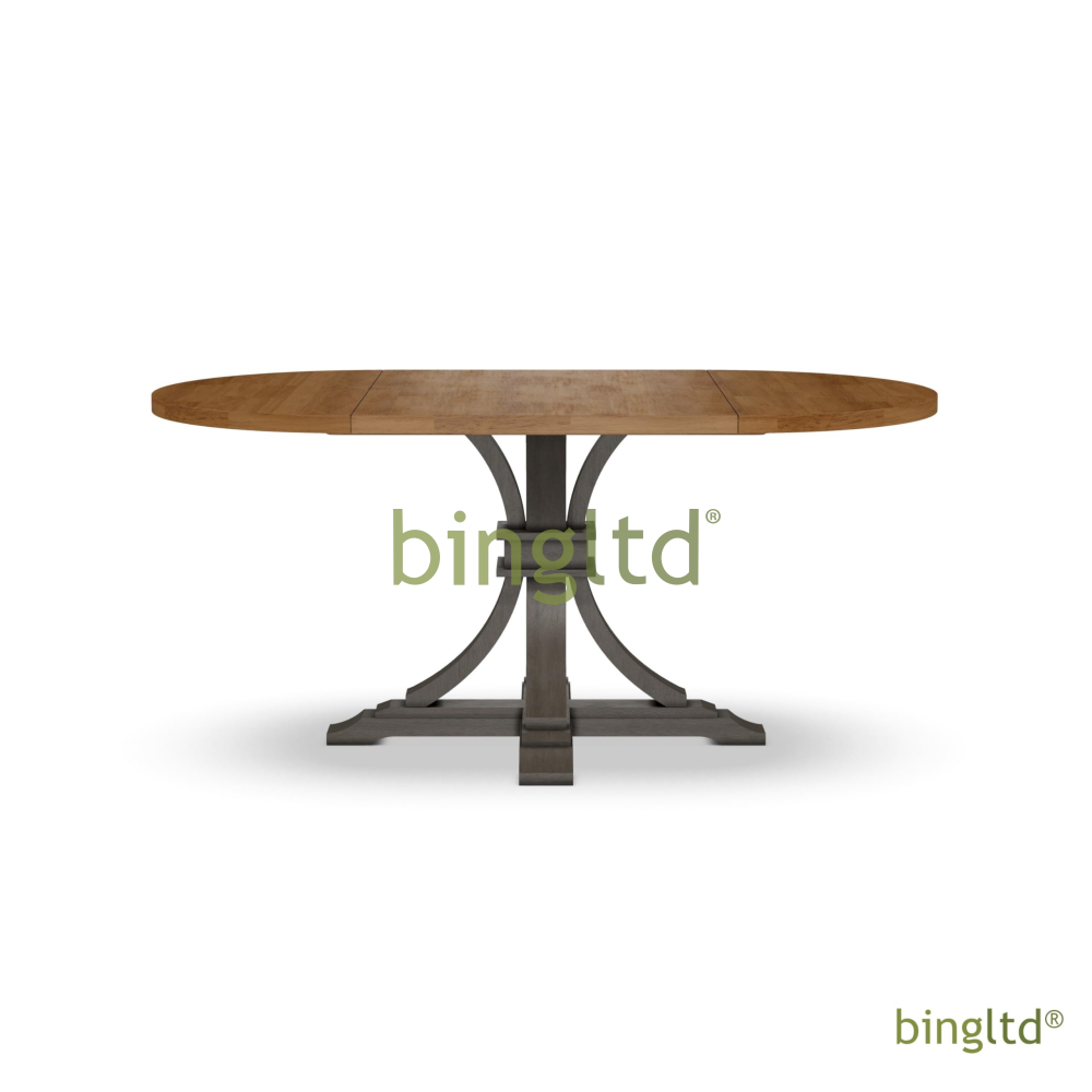 Bingltd - 48’ X To 66’ Butterfly 30’ Tall Gabriel Dining Table (Tt4866-Pd-12B30) Kitchen &