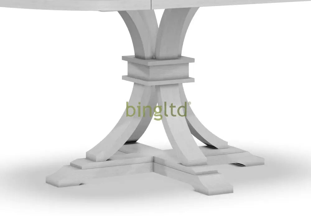 Bingltd - Gabriel Round Pedestal Table Base Only No Table Top (Pd-12B[Height]-Rw) Chalk / 30 Inch