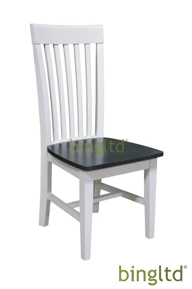 Bingltd - Grace 40’ Tall Dining Chair Set Of 2 (Ch465-Rw) Sky Grey & White /