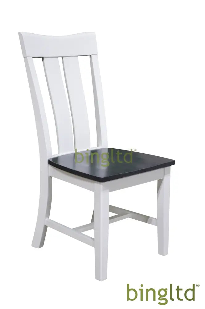 Bingltd - Kingston 40’ Dining Chair Set Of 2 Sky Grey & White / Chairs
