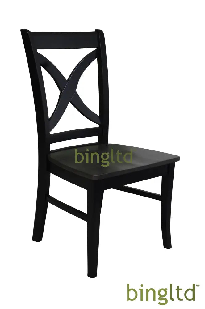Bingltd - Madison 39’ Tall Dining Chair Set Of 2 (Ch14-Rw) Black /