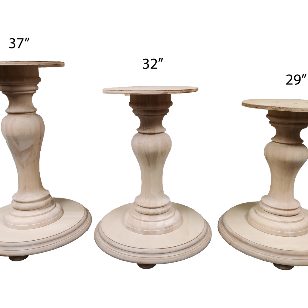 Bradford Round Pedestal Table Base (Wh-Bradford[Height]-Color)