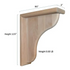 11 1/4’ Oak Bracket (Brk11-Oak-Unf) Corbels & Brackets
